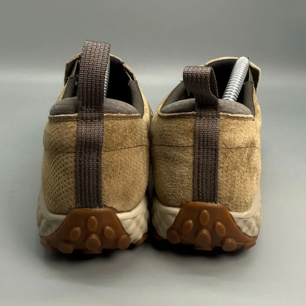 Merrell Jungle Moc Men's 10 Dusty Olive Tan Suede Slip-On Outdoor Hiking Shoes